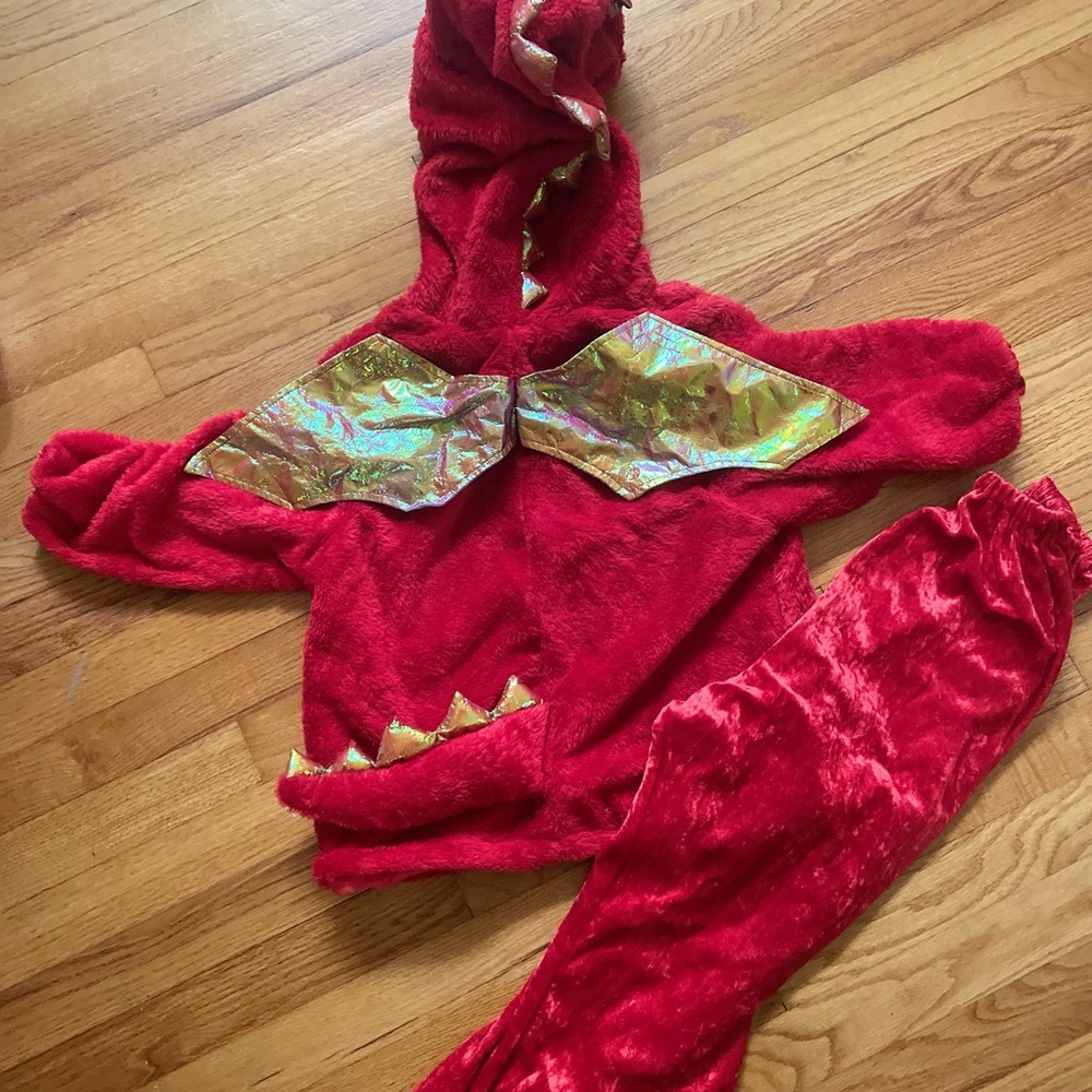 Red Dinosaur Kids Costume